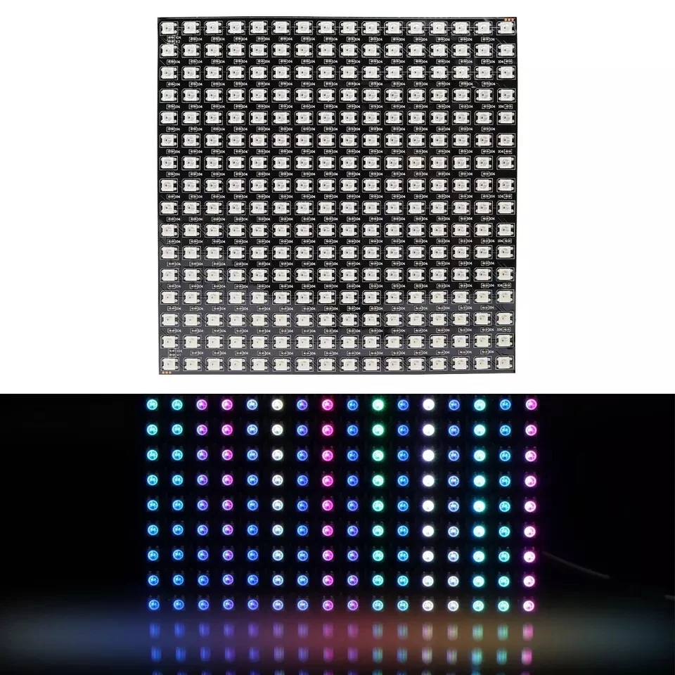 GBKOF 8x8 16x16 8x32 пикселей SK6812 WS2812B индивидуально адресуемый цифровой гибкий