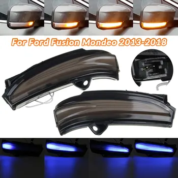 

2pcs LED Dynamic Turn Signal Side Mirror Blinker Indicator Sequential Light for Ford Fusion Mondeo 2013 2014 2015 2016 2017 2018