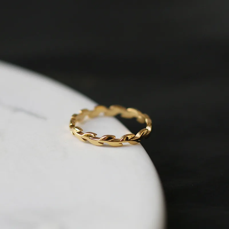 

Peace Wheat Ring Set Plant Flower Simple Arrow Wicker Women's Color Retention Accessories Fashion Jewelry