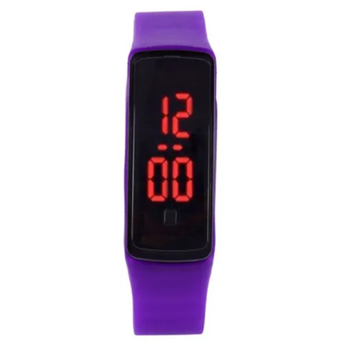 purple Reloj Mujer светодиодный сенсорный экран ультра тонкие мужские спортивные цифровые светодиодный наручные часы женские мужские s Reloj Hombre Montre Femme часы - Цвет: purple