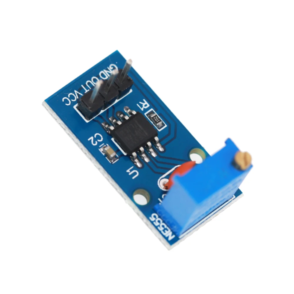 10Pcs 5V-12V NE555 가변 저항 주파수 펄스 발생기 모듈 단일 채널 출력 모듈