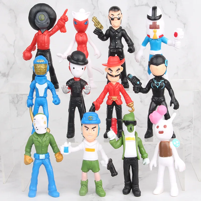 8/10/12/18/46 шт драки фигурка игрушки игра Амин рисунок Шелли Colt Джесси «Брок» Dynamike Leon PVC Моделя с хорошим спросом куклы игрушки детские подарки
