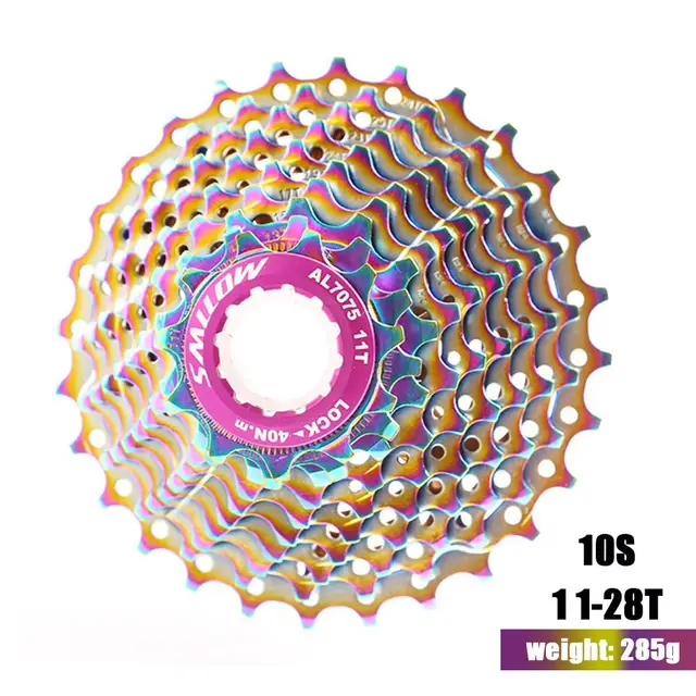9/10 Speed Rainbow Ultralight Freewheel 11-28T Road Bike Cassette Flywheel Bicycles Freewheel Upgrade Replacement dropshipping 10S