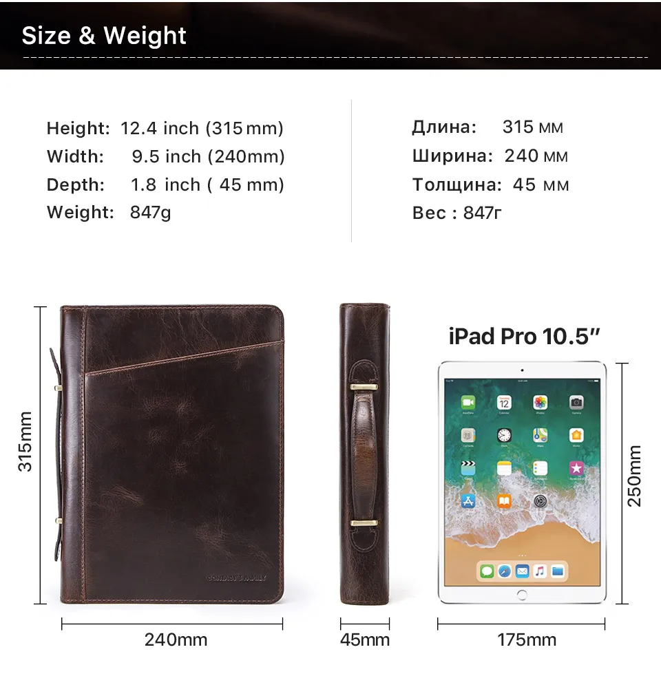 Ретро нубук кожаный чехол для iPad Pro 10,5 Air 3 2 11 9-Ring Binder Padfolio B5 папка чехол для планшета для iPad 9,7 держатель на молнии