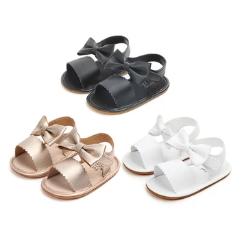 

2020 New baby shoes Cute Baby Girl Sandals Casual Leather Shoes Soft Sole Anti-Slip Breathable Toddler Prewalker Footwear#37