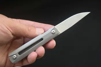 

Trskt MS2 Pocket Knife S35VN Steel ,TC4 Flipper Folding knife Survival Rescue Camping Knives Outdoor EDC Tool Dropshipping