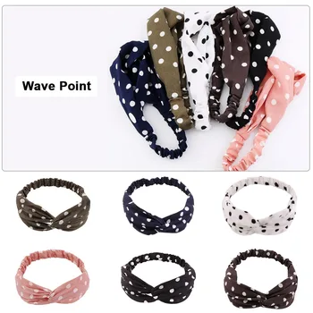 

Fashion Headbands Hair Bands Print Vintage Cross Turban Bandage Bandanas HairBands Summer Hair Accessories For Women&Girls