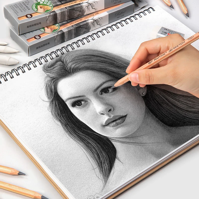 Sketch Pencils Hb 2b 4b 6b 8b 10b | Charcoal Pencils Drawing - Professional  Sketch - Aliexpress