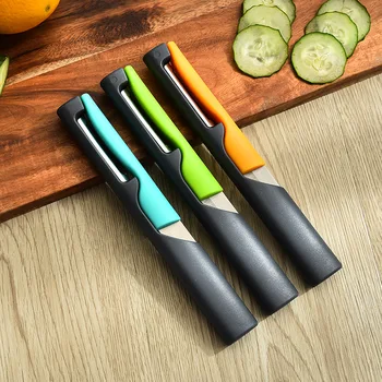 

Amazon New Style Multi-functional Paring Knife Combo Fruit Knife Stainless Steel Peeler Kitchen Gadgets