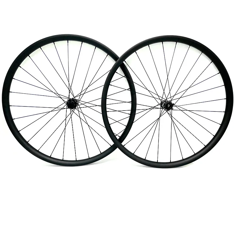 Special Price for  29er carbon disc mtb wheels Asymmetry 35x25mm Straight pull DT350S Central lock 1420 spoke 1560g bi