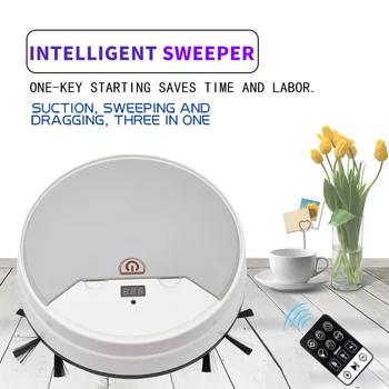 

Robot Vacum Cleaner Floor Vacuum Cleaner With Remote Control Automatic Mopping Three-in-one Intelligent Cleaner