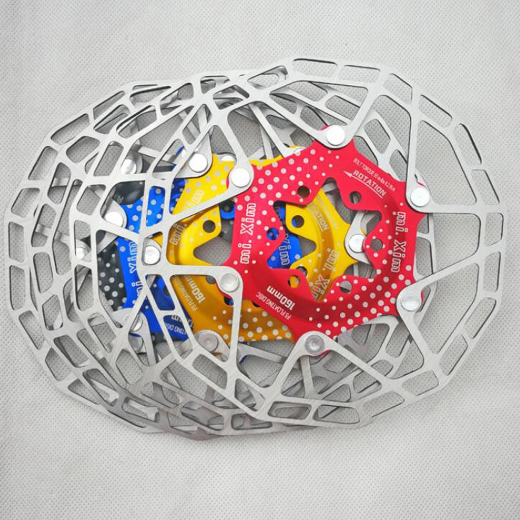 Lightweight Aluminium Alloy Floating Disc Rotor 160mm for MTB Mountain Rode Bikes Bicycle Brake Parts