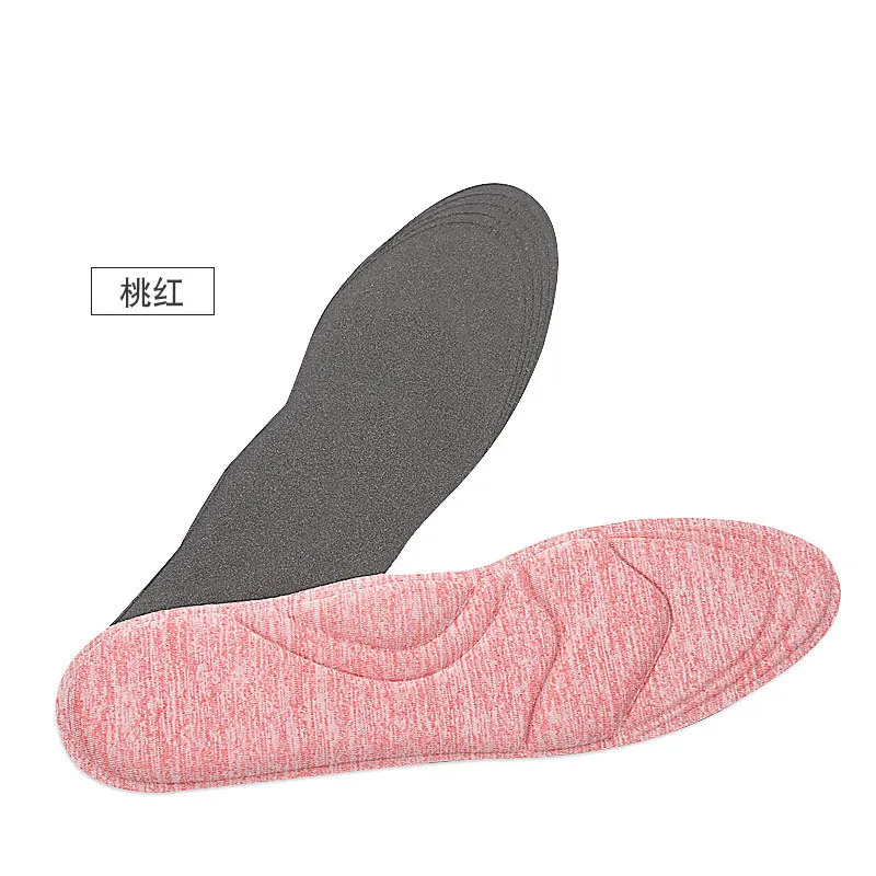 4 вида цветов, модные новые 4D стельки для обуви на высоком каблуке, женские летние дышащие туфли с защитой от боли и пота, мягкие тонкие туфли на толстой губчатой подошве - Цвет: Pink-3
