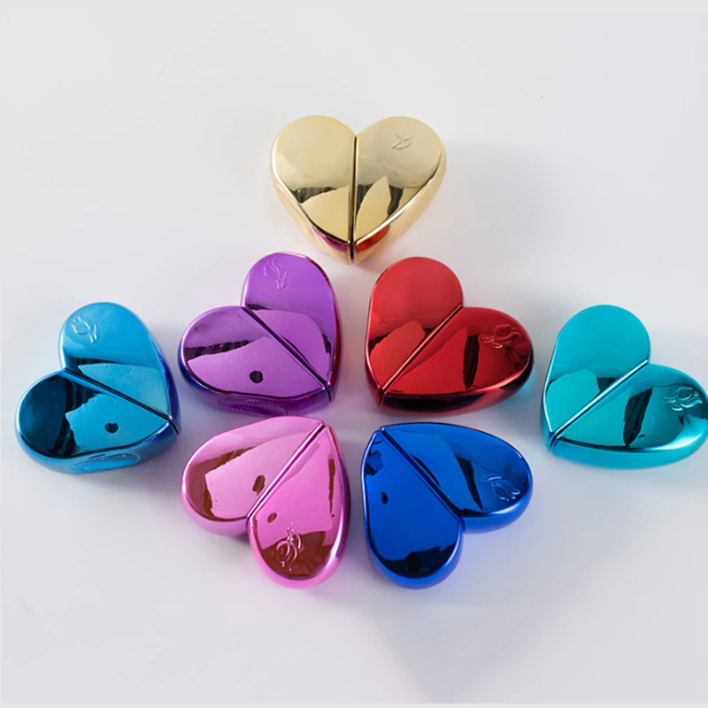 

25ml Travel Heart-shaped Refillable Perfume Atomizer Glass Airless Pump Empty Spray Portable Dispensing Bottles For Lotion