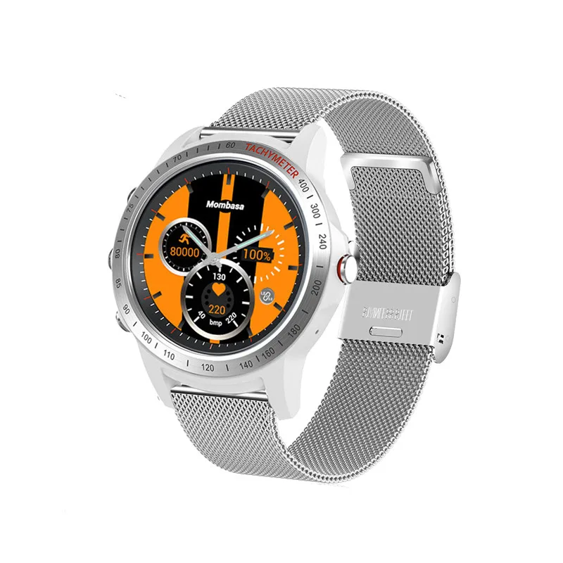 silver white steel S22, спортивные Смарт-часы с двумя Bluetooth, водонепроницаемые, фитнес-трекер, пульсометр, умные часы для мужчин и женщин, для lenovo, часы 9, HUAWEI часы - Цвет: silver white steel