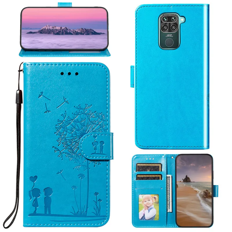 

For Redmi Note 9 Pro Case 3D lovers Dandelion pattern Phone Case For Xiaomi Redmi Note 9S 9 8 Pro Cases Cover Coque Redmi 9 case