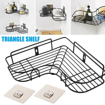 

Triangular Wall Corner Rack Bathroom Kitchen Shower Caddy Shelf Organizer Punch Free Holder SDF-SHIP