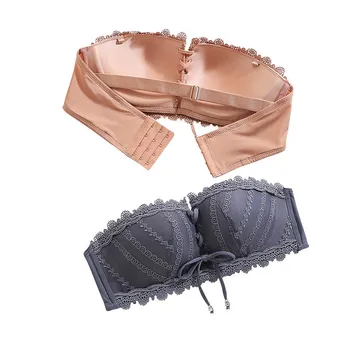 

Seamless Sexy Bras For Women Push Up Lace Bra Wire Free A B Cup Lingerie Backless Brassiere Winter Underwear Female Intimates