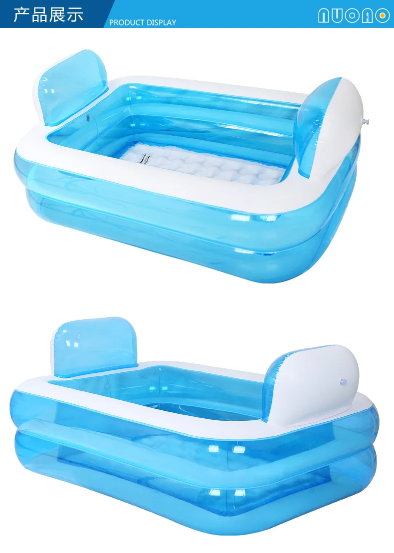 Портативная надувная Ванна из ПВХ для взрослых, Складная Ванна для красоты воды, безопасная и экологически чистая Нетоксичная Толстая NA15210860
