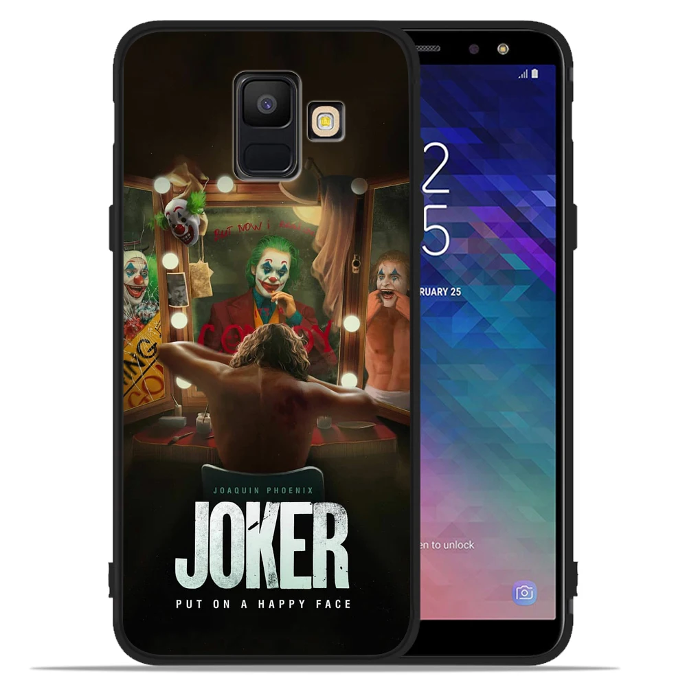 Джокер клоун плохой человек чехол для телефона для samsung Galaxy J8 J2 J4 J6 Plus J3 J5 J7 черный чехол Etui