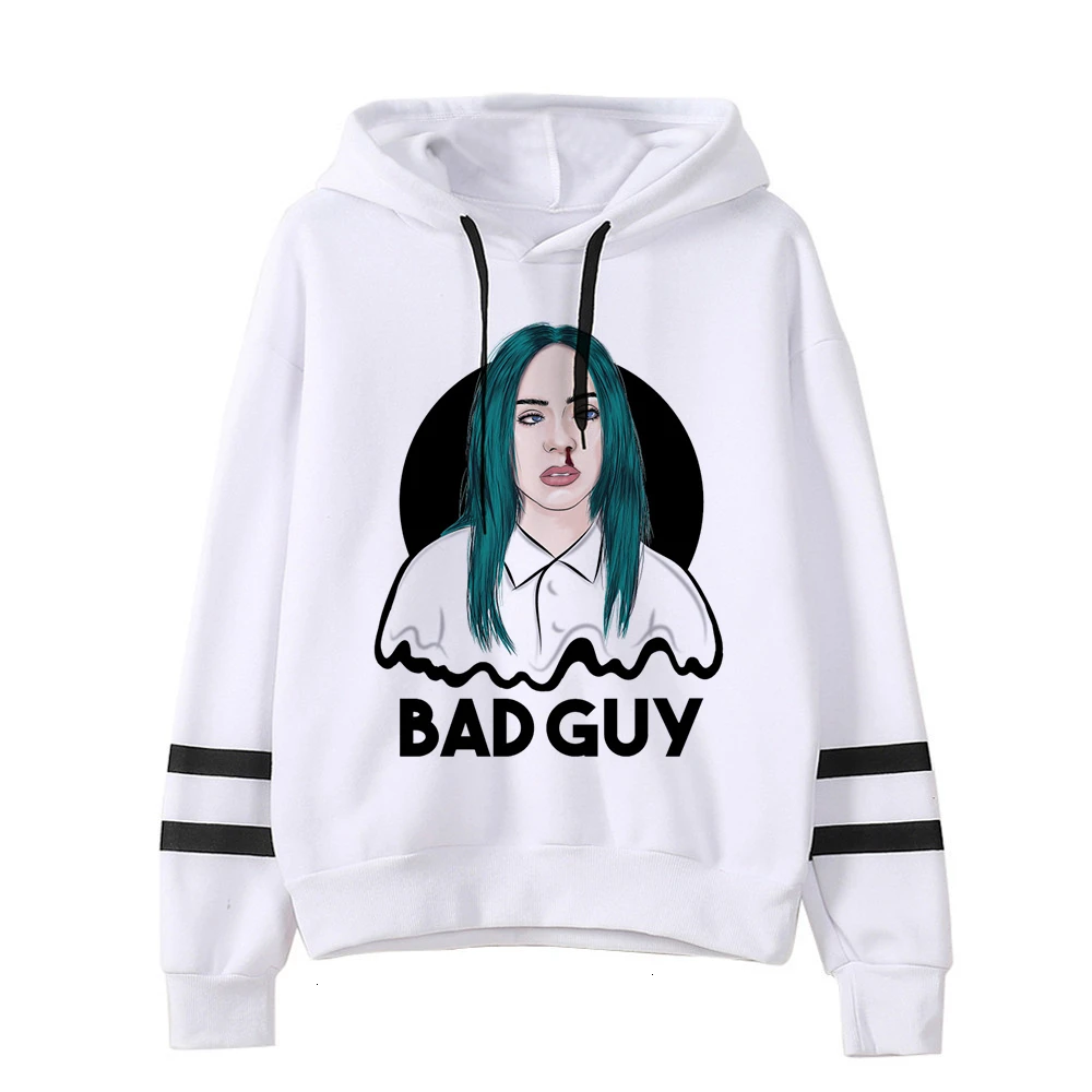 Billie Eilish толстовки для мужчин/женщин Забавный Модный свитшот в стиле хип хоп kawaii с