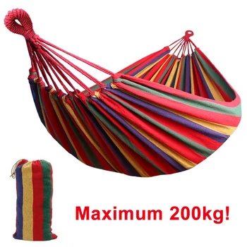 

Portable Hammock Outdoor Camping Hammock Tourist Hanging Bed Hiking Hunting Sleeping Bed Portable With Backpack