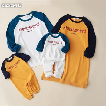 

Family Matching Clothes Autumn Mommy And Me Clothes Letter Mother Daughter Father Son T shirt Family Look Mom Daughter Clothes