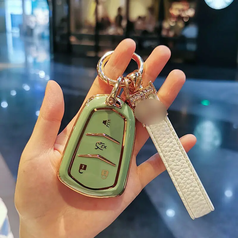 Copertura della cassa chiave dell'automobile per Cadillac ATS-L XTS XT5 CTS CT6 copertura chiave dell'automobile ATS 28T SRX Escalade 2015 Car Styling portachiavi accessori - H7c45fc7a7013463584033437fcd38d70G