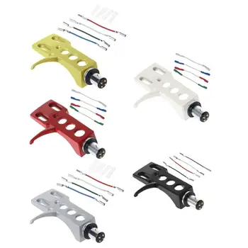 

High Quality Turntable Headshell Mount Universal LP Phono Cartridge Replacement Phonograph Head Holder Stylus Lead Wire