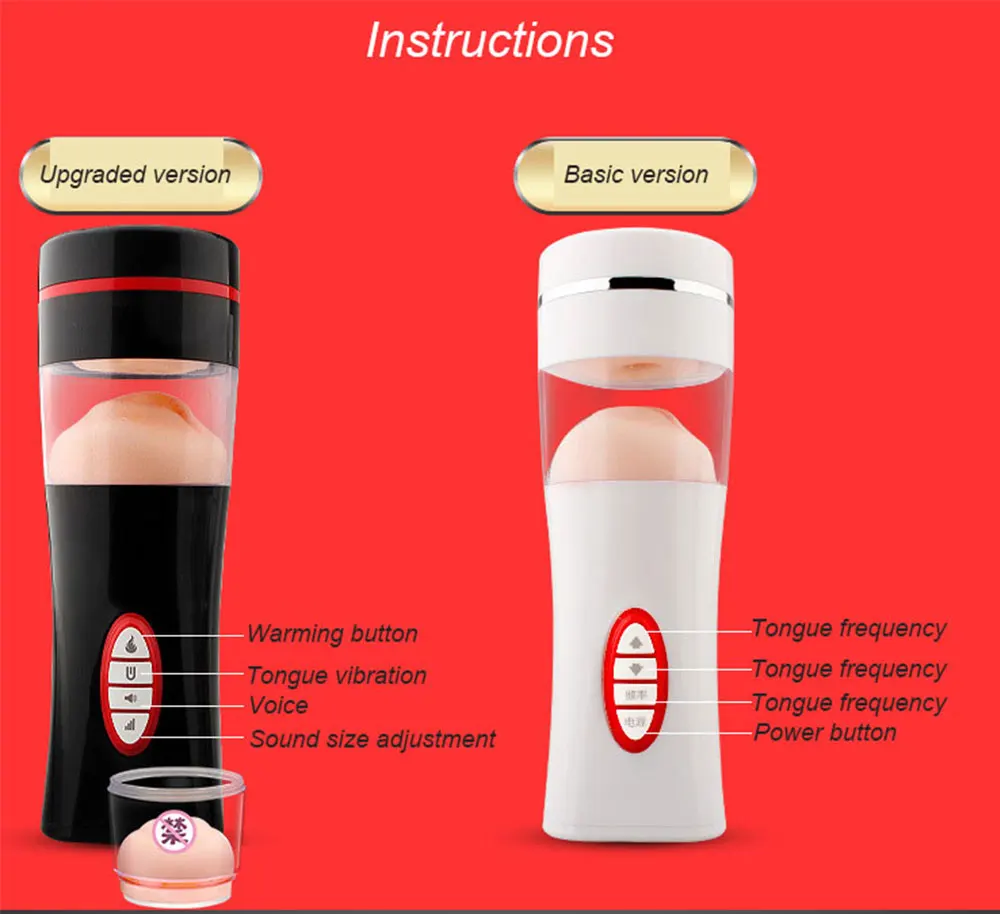 Automatic Heating Male Masturbator Cup Deep Throat Tongue Blowjob Pussy Sucking Vibrator Voice interactive Oral Sex Toys For Men (11)