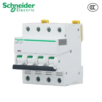 

iC65N C type C10A Mini Circuit Breaker Air Switch Breaker 4P 50/60Hz 35mm Din Rail 1A 2A 4A 6A 20A 25A 32A 50A 40A 63A Schneider