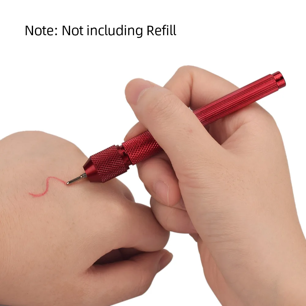 

2019 New Arrival 4 Colors Tattoo Pen Shell Holder Alloy Skin Marker Pen Skin Surfer Stencil Outline Pen Holder Tattoo tool