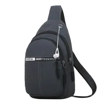 Повседневная дикая одноцветная нагрудная сумка для мужчин и женщин, водонепроницаемая, для путешествий, сумка через плечо, Bolsos Mujer Feminina# T2