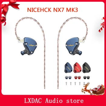 

NICEHCK NX7 MK3 HIFI Earphone 7 Driver Units Earbud Upgraded 4BA+Dual CNT Dynamic+Piezoelectric Hybrid Replaceable Facepanel IEM