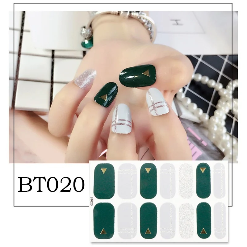 BT020 LADY KINDOM 3D DIY наклейки-лак для ногтей с сеткой и звездами, водонепроницаемая пленка для ногтей, экологичные наклейки для ногтей - Цвет: BT020