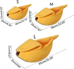 Креативная кровать для домашних животных, игровые принадлежности, гнездо для домашних животных, питомник, кошачий наполнитель, банан