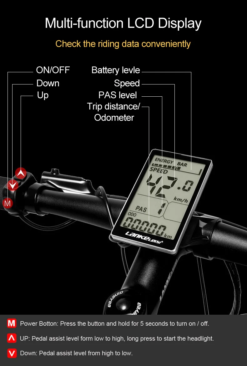 Discount S600 26 Inch Electric Bicycle 240W 36V Removable Battery Lightweight Carbon Fiber Frame Torque Sensor Pedal Assist Ebike 5