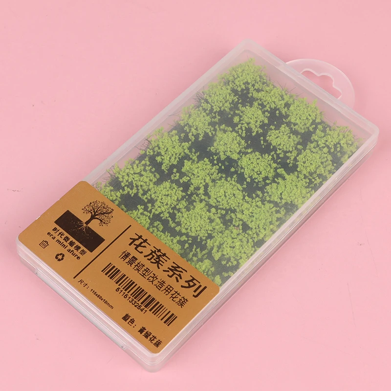 28Pcs DIY Model Building Kits Artificial Grass Flower Petal Garden Lawn Micro Landscape Decor Accessories 11