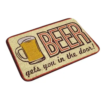 

Letter Design 40x60cm Carpet Flannel Printed Doormat Small Area Rug for Bedroom Kitchen Hallway Doormat Anti-slip Door Mat