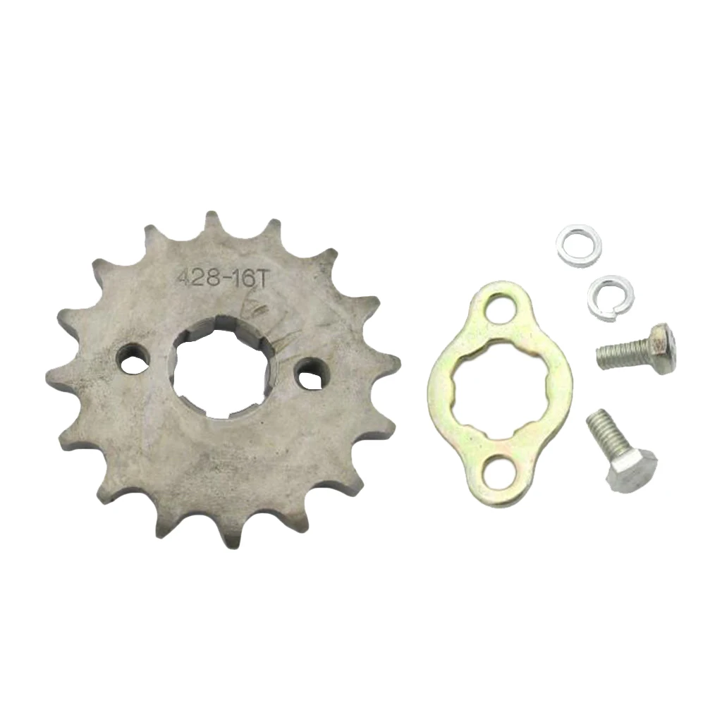 Front Sprocket 428-16T 20mm Shaft for Pit Trail Dirt Bike ATV Quad Motorcycle