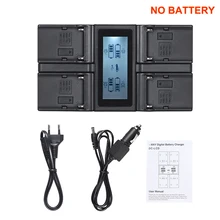 Andoer NP-F970 chargeur de batterie d'appareil photo numérique 4 canaux pour Sony NP-F550 F750 F950 NP-FM50 FM500H QM71 avec chargeur de voiture cc