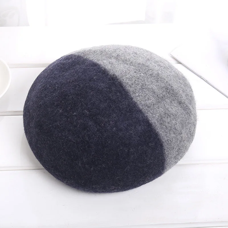 Style 4 One Size Берет стиль креативные зимние теплые цветные панельные береты универсальная взрослая шляпа купольная шляпа одежда аксессуары для женщин - Color: Style 4 One Size