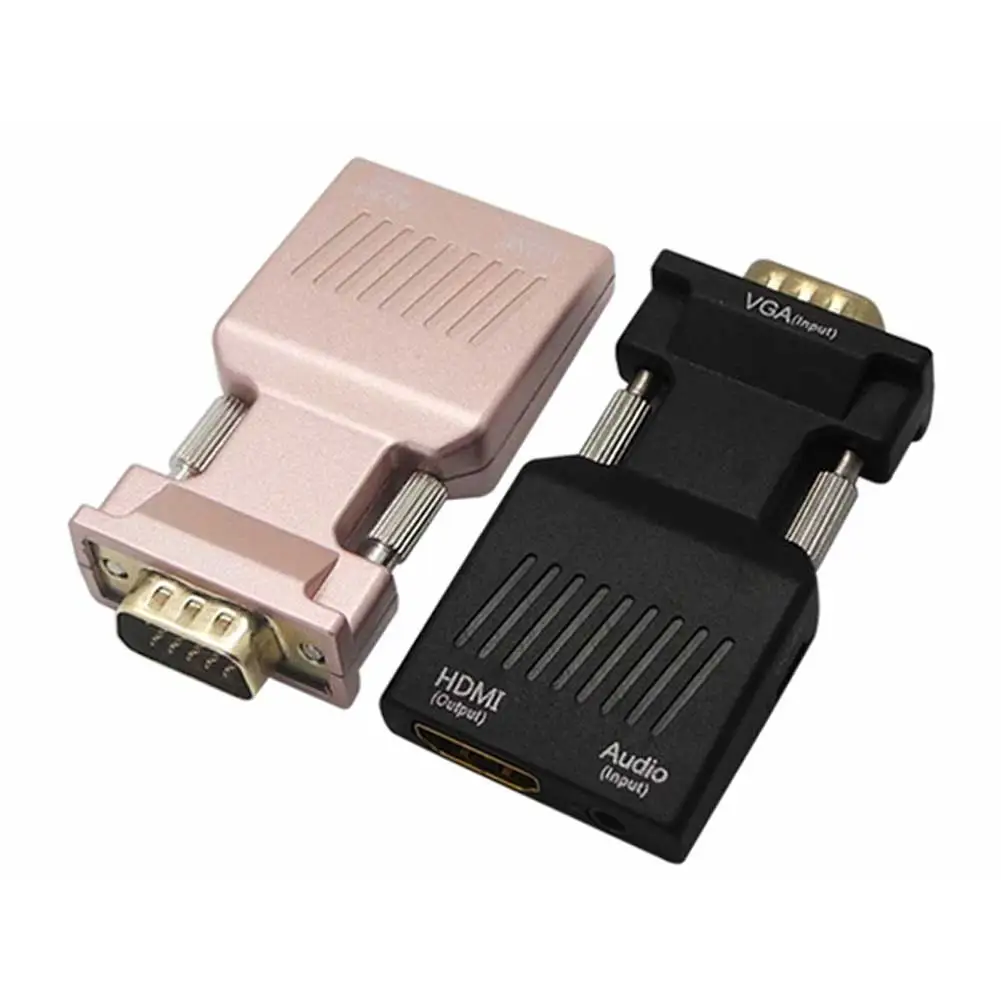 VAG К HDMI конвертер адаптер с аудио мужчины к женщинам поддержка кабелей 1080P выход сигнала для HDTV монитор проектор ПК