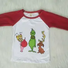 Новейшая стильная рубашка с длинными рукавами для мальчиков, Однотонная рубашка реглан с милым принтом из мультфильма для мальчиков