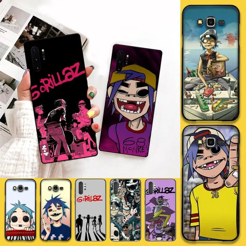 Милый Блестящий телефонный чехол PENGHUWAN Gorillaz для Samsung Galaxy J7 J8 J6 Plus 2018 Prime Note 7 8 9 10 pro |