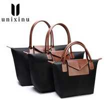 Нейлоновые сумки с клецками, Женская вместительная сумка-клатч, женская сумка через плечо, сумка для покупок, дорожная пляжная женская сумка