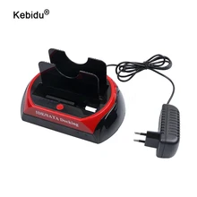 Kebidu HDD док-станция двойной USB 2,0 2,5/3,5 дюймов IDE SATA Внешний HDD корпус жесткого диска кардридер для ПК