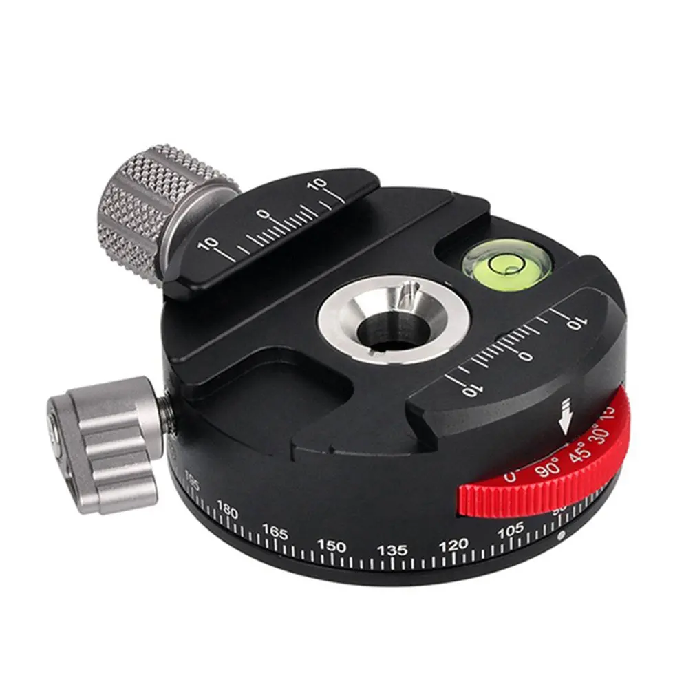 

Puluz Aluminum Alloy Tripod Head Coaxial Indexing Fixture Scale Fluid 360 Degree Panoramic Base Tripod Head
