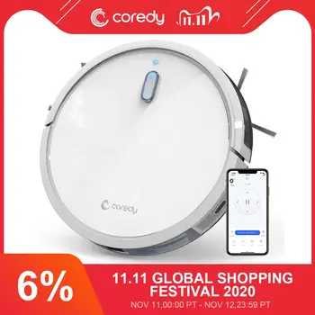 

Coredy R580 Robot Vacuum Cleaner 3-in-1 Smart Sweeping Mopping WiFi App Control 2000pa Suction Floor Carpet Cleaning Auto Charge
