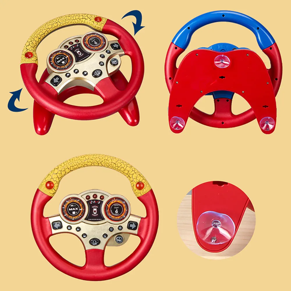 Simulation Small Steering Wheel Toy Kids Children Copilot For Children Educational Toys Electronic Vocal Toy For 5